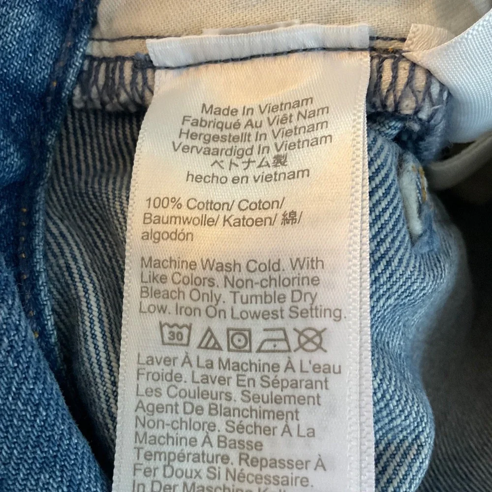 Madewell The Low-Rise Loose Jean Midvale Wash Rigid Denim 23 NWT